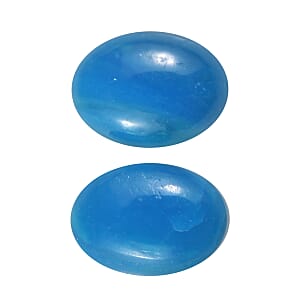 1.23 ctw Oval Cut Peruvian Opalina Loose Gemstone &ndash; AA Grade (Set Of 2) (7x5 mm)