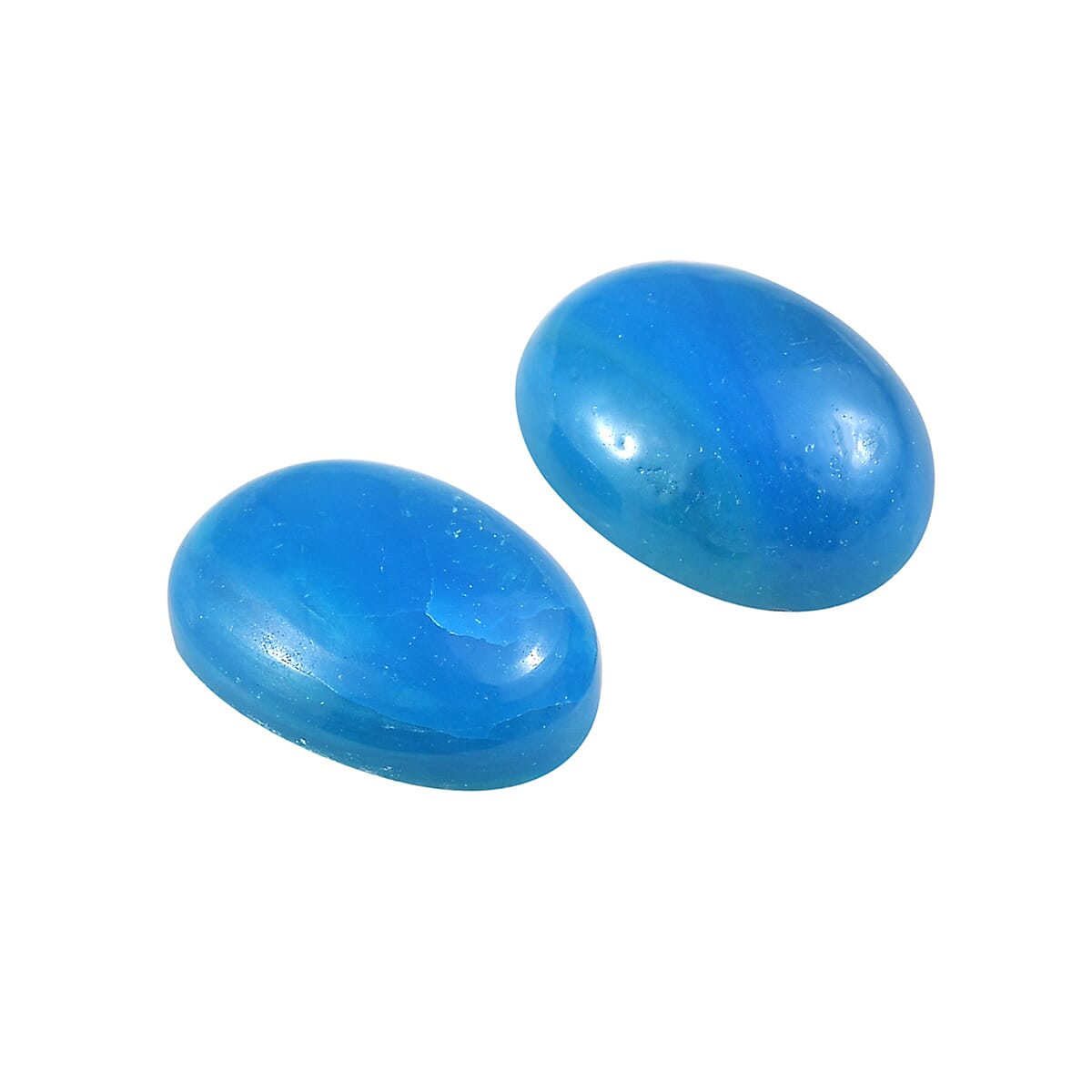 1.23 ctw Oval Cut Peruvian Opalina Loose Gemstone &ndash; AA Grade (Set Of 2) (7x5 mm) image number 1