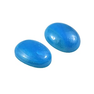 1.23 ctw Oval Cut Peruvian Opalina Loose Gemstone &ndash; AA Grade (Set Of 2) (7x5 mm)