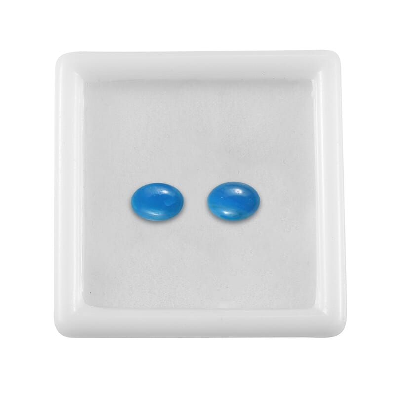 1.23 ctw Oval Cut Peruvian Opalina Loose Gemstone – AA Grade (Set Of 2) (7x5 mm)