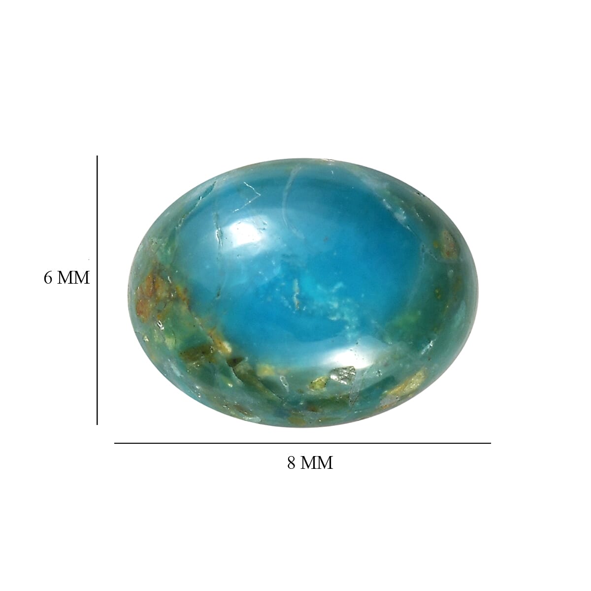 1.95 ctw Oval Cut Peruvian Opalina Loose Gemstone (Set Of 2) (8x6 mm) image number 3