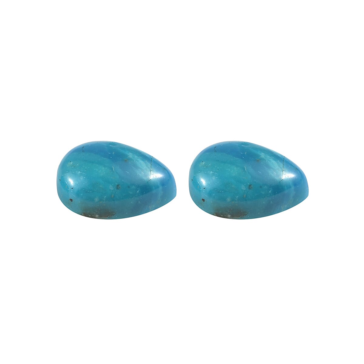 0.98 ctw Pear Cut Peruvian Opalina Loose Gemstone &ndash; AA Grade (Set Of 2) (7x5 mm) image number 1