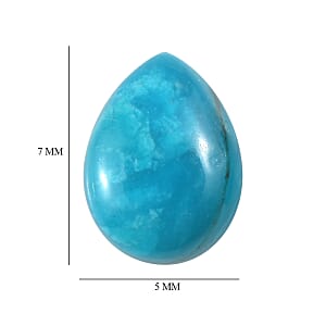 0.98 ctw Pear Cut Peruvian Opalina Loose Gemstone &ndash; AA Grade (Set Of 2) (7x5 mm)