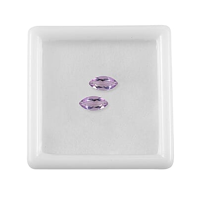 0.82 ctw Marquise Cut Rose De France Amethyst Loose Gemstone (Set Of 2) (8x4 mm)