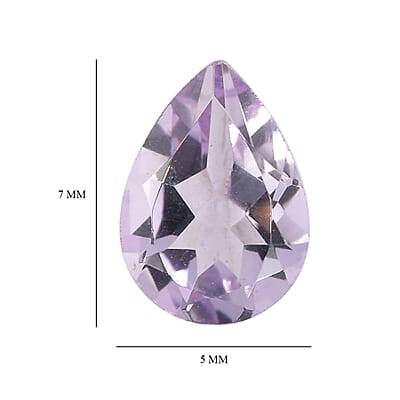 1.18 ctw Pear Cut Rose De France Amethyst Loose Gemstone (Set Of 2) (7x5 mm)