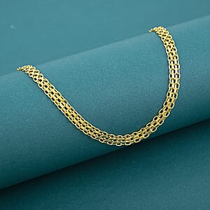 Italian 10K Yellow Gold Bismark Necklace (20 Inches) (5.23 Grams)