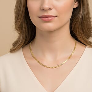 Italian 10K Yellow Gold Bismark Necklace (20 Inches) (5.23 Grams)