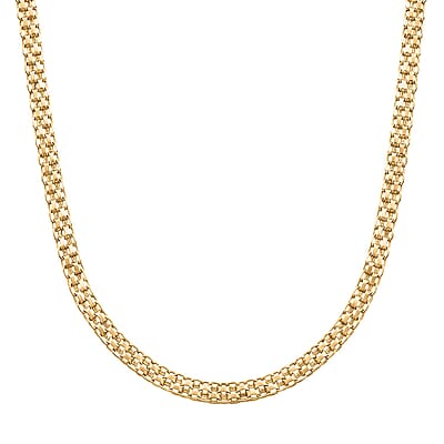 Italian 10K Yellow Gold Bismark Necklace (20 Inches) (5.23 Grams)