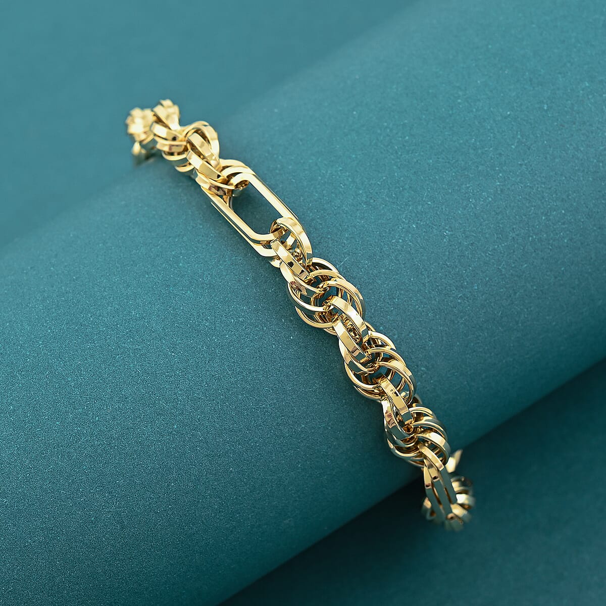 Italian 10K Yellow Gold Bracelet (7.50 In) 5.10 Grams image number 1