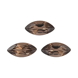 2.68 ctw Marquise Cut Smoky Quartz Loose Gemstone (Set Of 3) (10x5 mm)