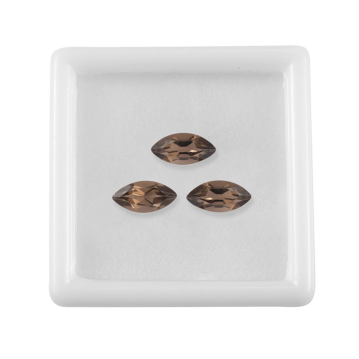 2.68 ctw Marquise Cut Smoky Quartz Loose Gemstone (Set Of 3) (10x5 mm) image number 2