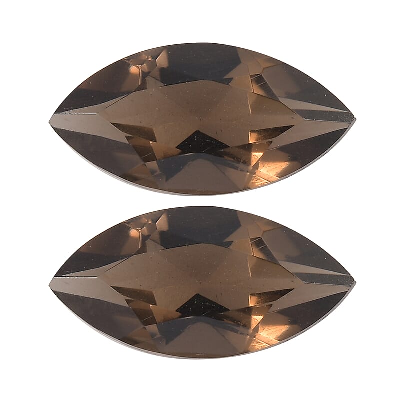 3.00 ctw Marquise Cut Smoky Quartz Loose Gemstone (Set Of 2) (12x6 mm)