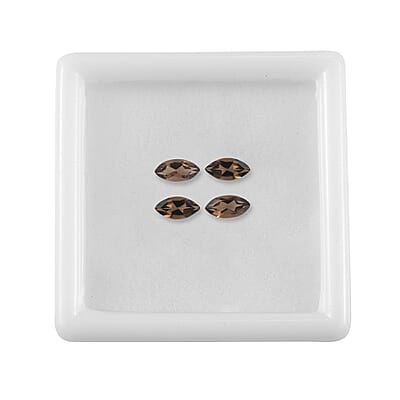 0.81 ctw Marquise Cut Smoky Quartz Loose Gemstone (Set Of 4) (6x3 mm)