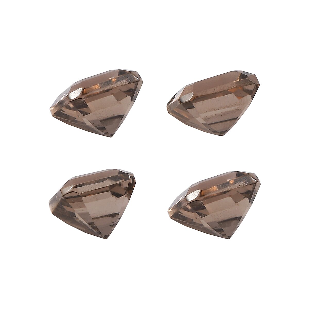 1.23 ctw Octagon Cut Smoky Quartz Loose Gemstone (Set Of 4) (4x4 mm) image number 1