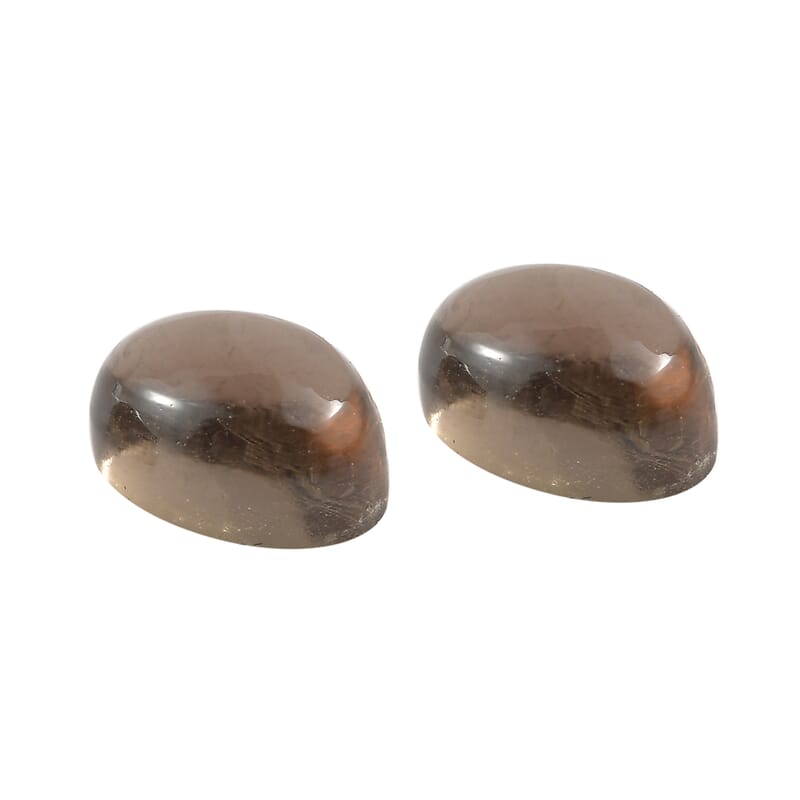 0.93 ctw Oval Cut Smoky Quartz Loose Gemstone – AA Grade (Set Of 2) (6x4 mm)