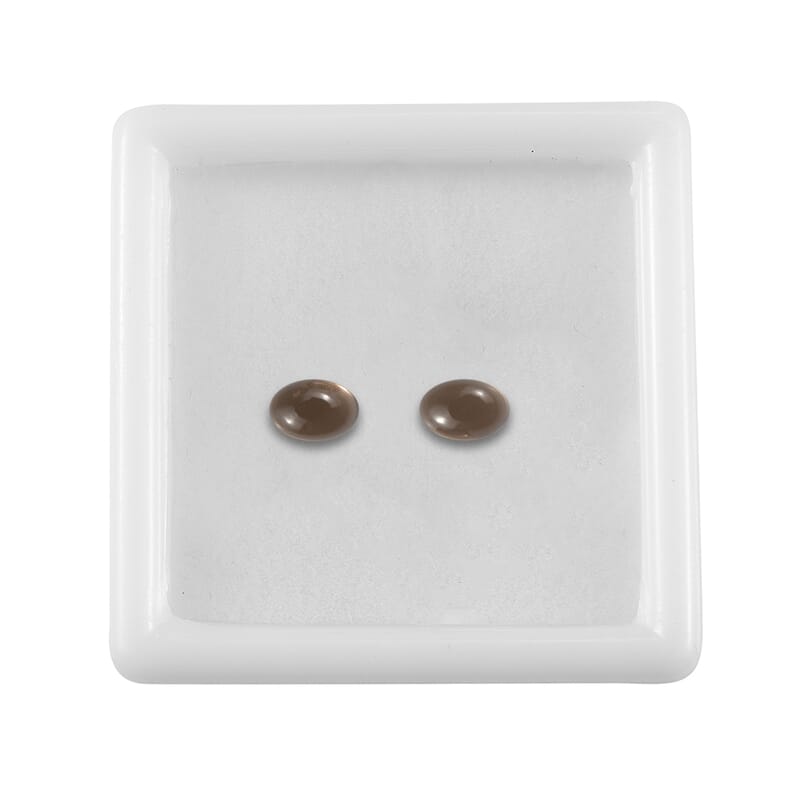 0.93 ctw Oval Cut Smoky Quartz Loose Gemstone – AA Grade (Set Of 2) (6x4 mm)