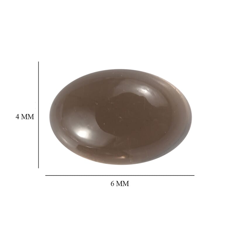 0.93 ctw Oval Cut Smoky Quartz Loose Gemstone – AA Grade (Set Of 2) (6x4 mm)