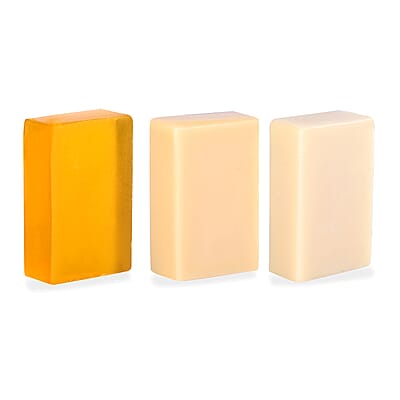 Marigold + Lotus Set of 3 Bar Soaps Jojoba Oil, Kojic Acid & Goat Milk (10.58oz)