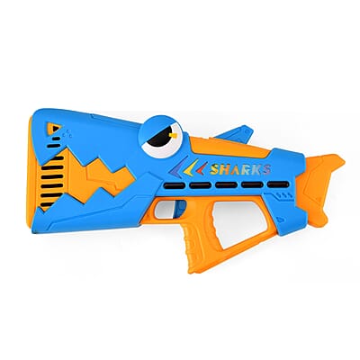 Blue Shark Bubble Blaster Toy (Includes 2/90ml Bubble Refills)