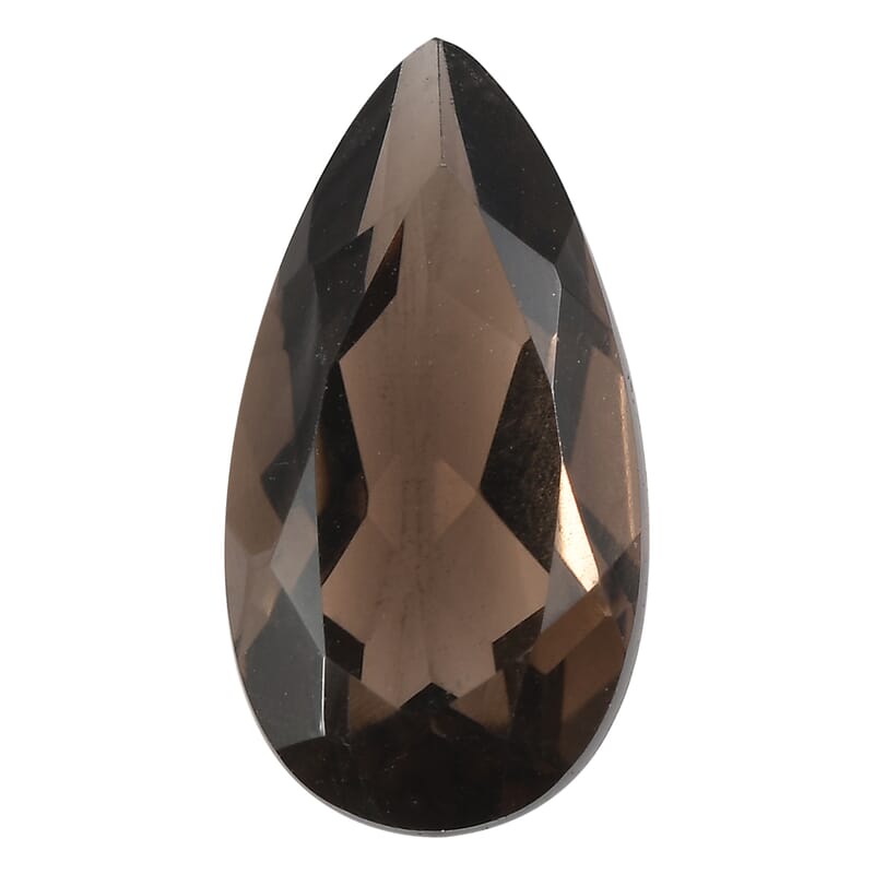 2.72 ctw Pear Cut Smoky Quartz Loose Gemstone (14x7 mm)