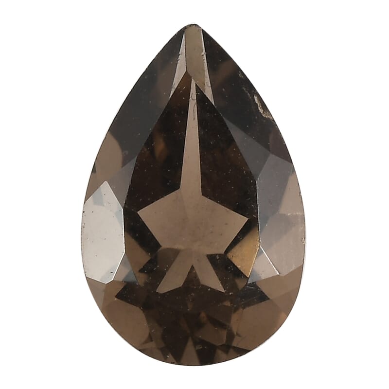 0.90 ctw Pear Cut Smoky Quartz Loose Gemstone (9x6 mm)