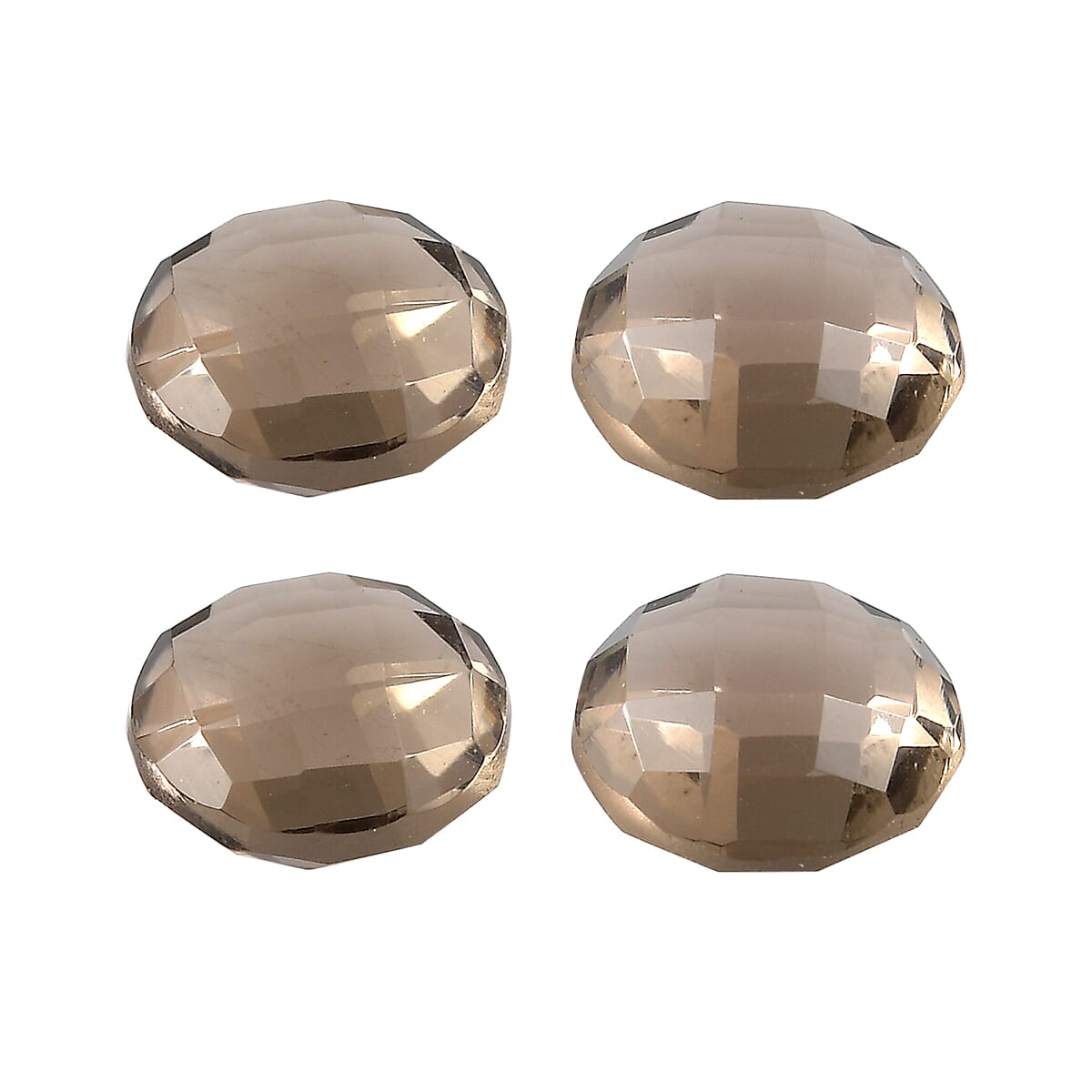 1.71 ctw Round Cut Smoky Quartz Loose Gemstone (Set Of 4) (5 mm) image number 1