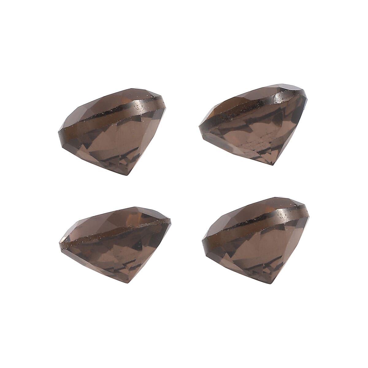 1.76 ctw Round Cut Smoky Quartz Loose Gemstone (Set Of 4) (5 mm) image number 1