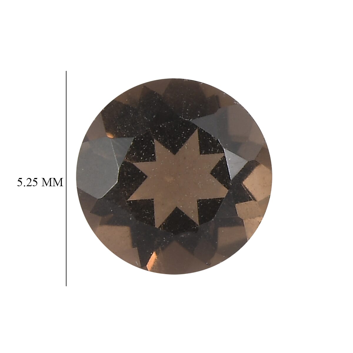 0.99 ctw Round Cut Smoky Quartz Loose Gemstone (Set Of 2) (5.25 mm)