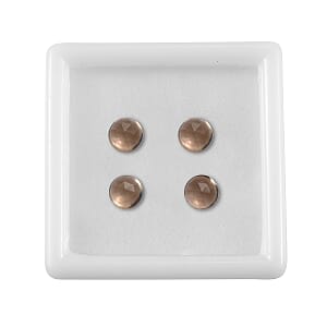2.01 ctw Round Cut Smoky Quartz Loose Gemstone (Set Of 4) (5.25 mm)