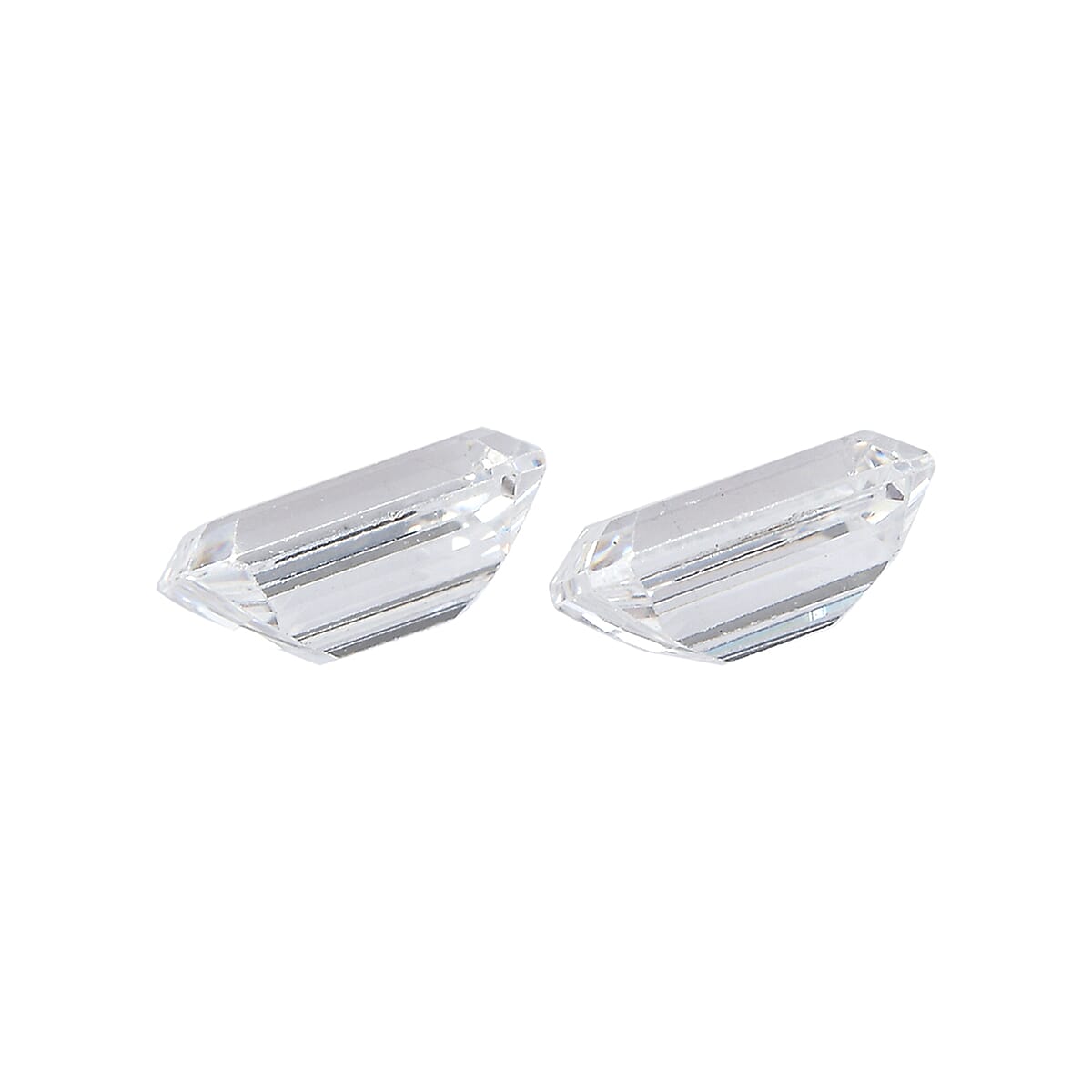 2.06 ctw Octagon Cut Swarovski Zirconia Loose Stone (Set Of 2) (6x4 mm) image number 1