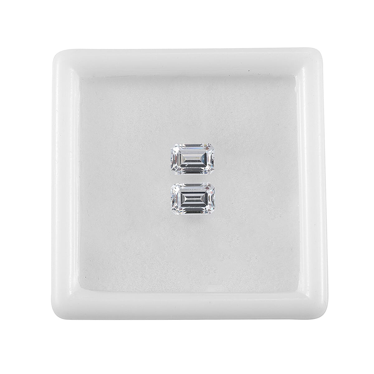 3.54 ctw Octagon Cut Swarovski Zirconia Loose Stone (Set Of 2) (7x5 mm) image number 2