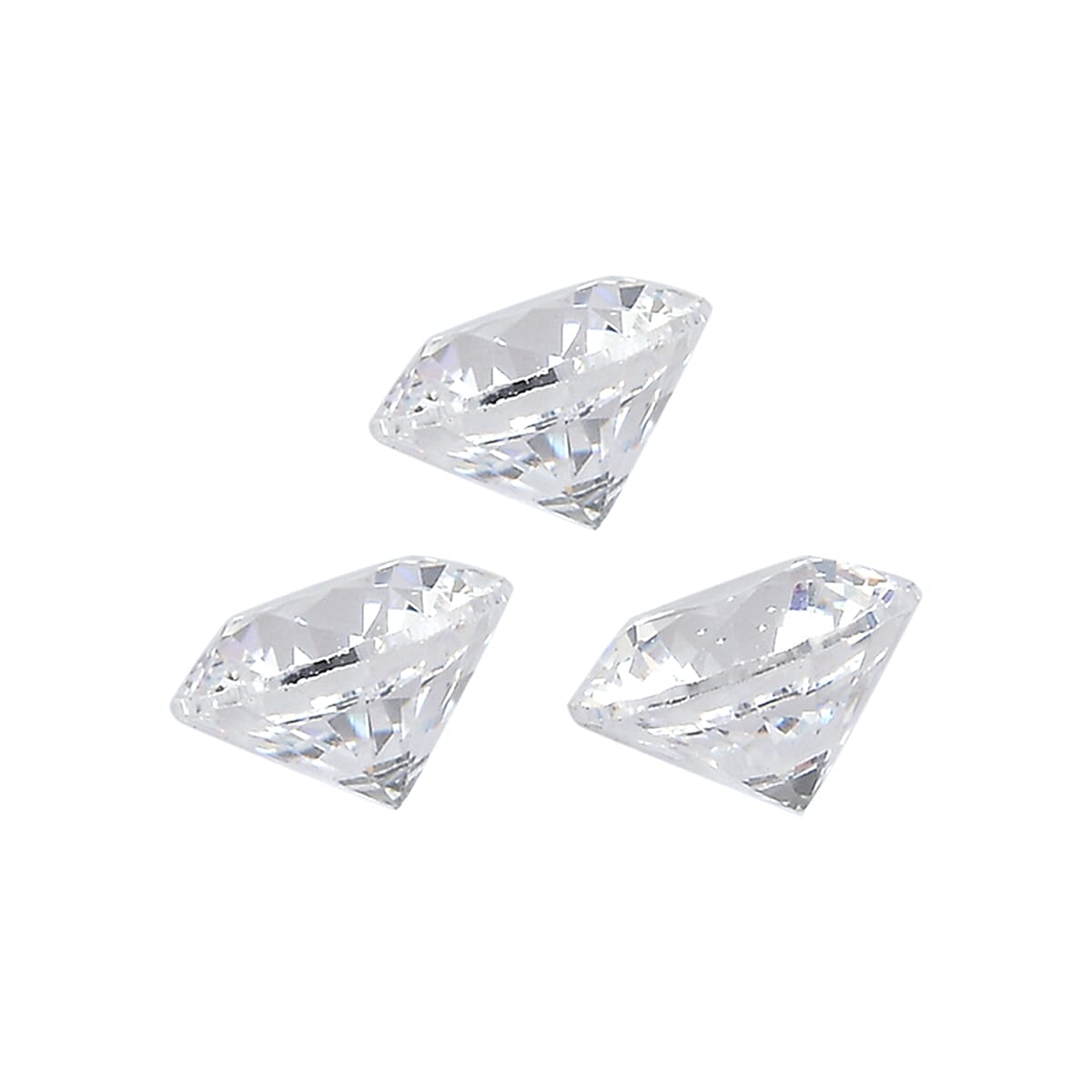 1.55 ctw Round Cut Swarovski Zirconia Loose Stone (Set Of 3) (4.25 mm) image number 1