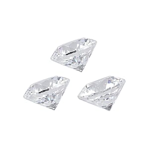 1.55 ctw Round Cut Swarovski Zirconia Loose Stone (Set Of 3) (4.25 mm)