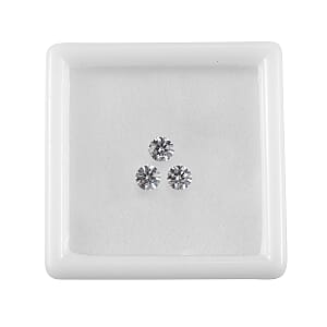 1.55 ctw Round Cut Swarovski Zirconia Loose Stone (Set Of 3) (4.25 mm)