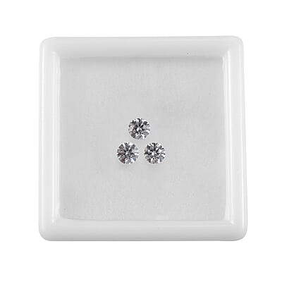 1.55 ctw Round Cut Swarovski Zirconia Loose Stone (Set Of 3) (4.25 mm)