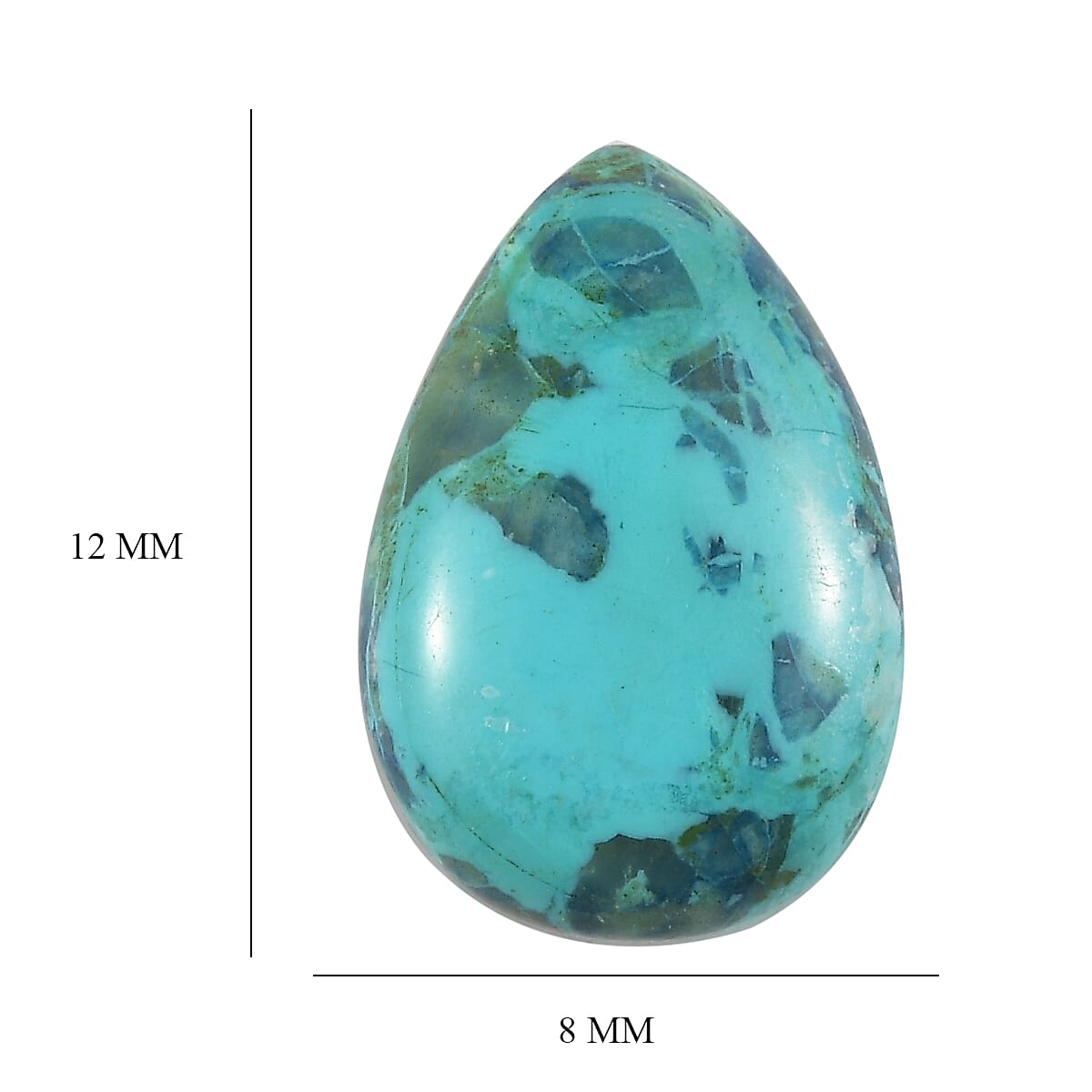 1.65 ctw Pear Cut Table Mountain Shadowkite Loose Gemstone (12x8 mm) image number 3