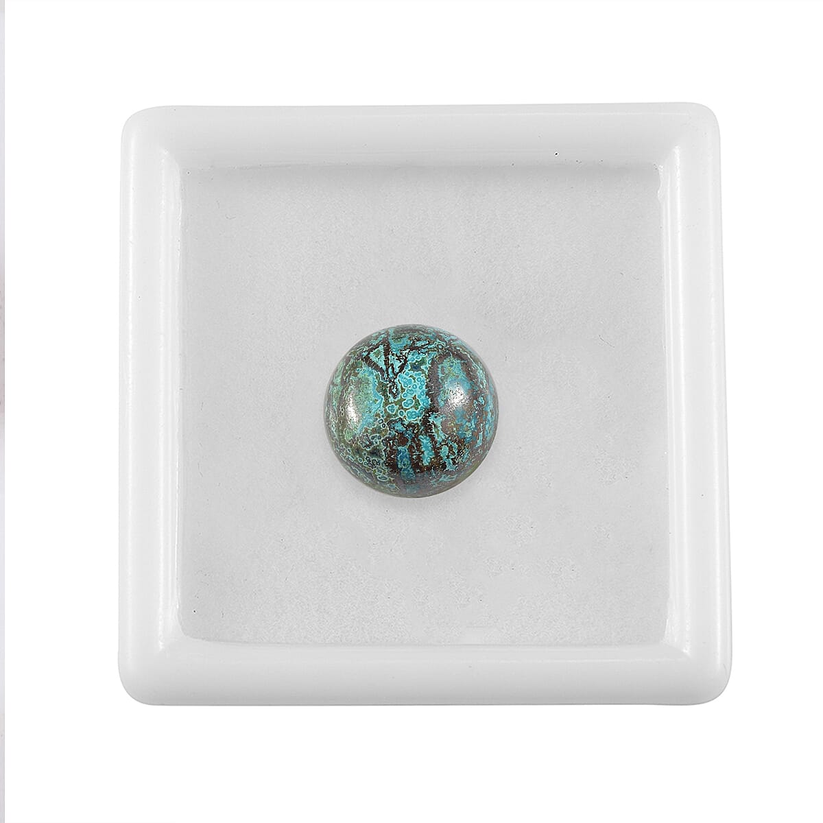 6.95 ctw Round Cut Table Mountain Shadowkite Loose Gemstone (12 mm) image number 2