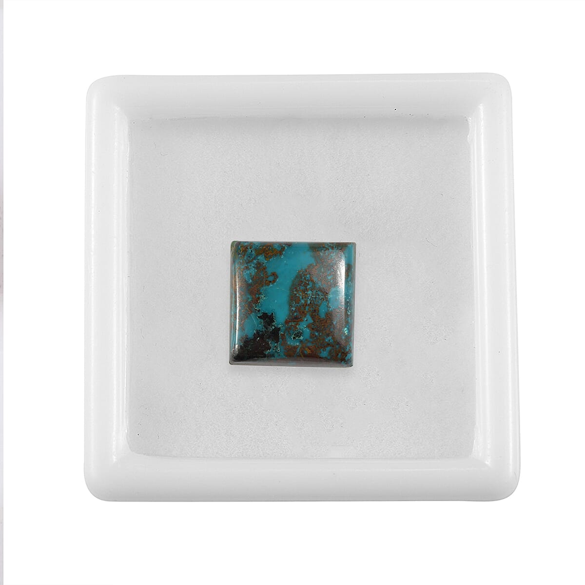 5.57 ctw Square Cut Table Mountain Shadowkite Loose Gemstone (12 mm)