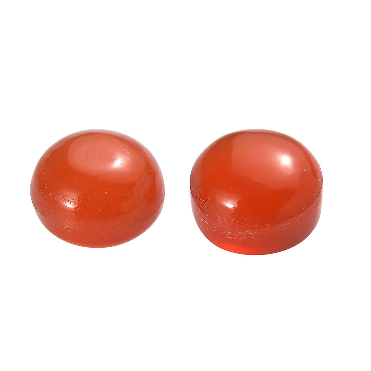 1.32 ctw Round Cut Carnelian Loose Gemstone (Set Of 2) (5 mm) image number 1