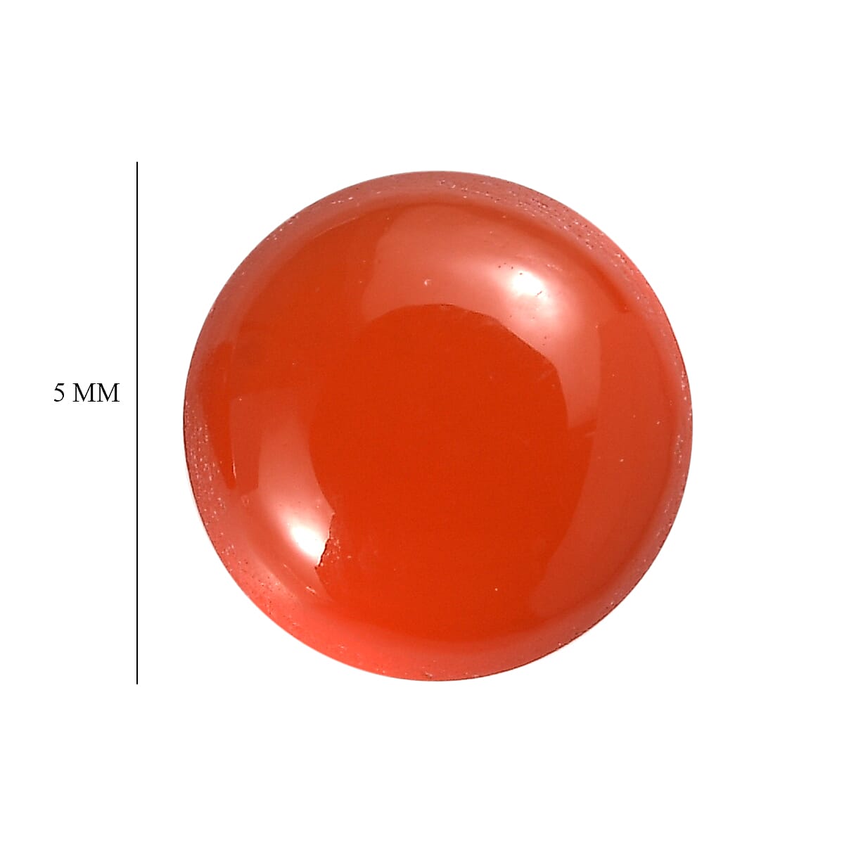 1.32 ctw Round Cut Carnelian Loose Gemstone (Set Of 2) (5 mm) image number 3