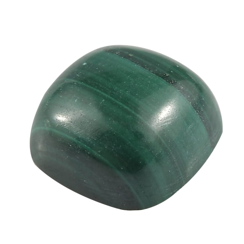 1.51 ctw Cushion Cut African Malachite Loose Gemstone (7x7 mm)