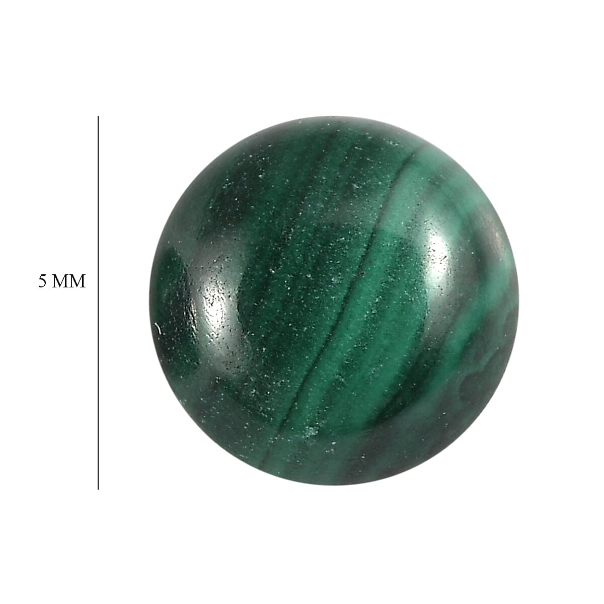 1.12 ctw Round Cut African Malachite Loose Gemstone (Set Of 2) (5 mm) image number 3