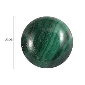 1.12 ctw Round Cut African Malachite Loose Gemstone (Set Of 2) (5 mm)