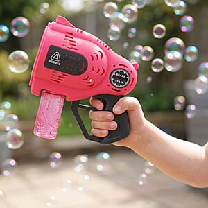 Pink Bubble Blaster Toy (Includes 150ml Bubble Refills)