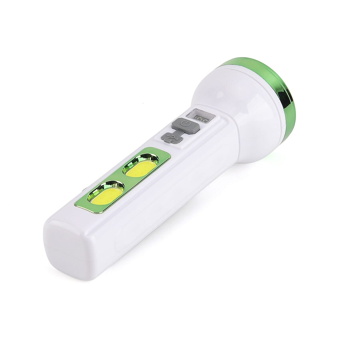 Green 1200mAh Solar Chargeable Torch  image number 1