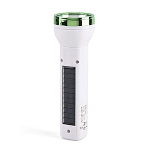 Green 1200mAh Solar Chargeable Torch 