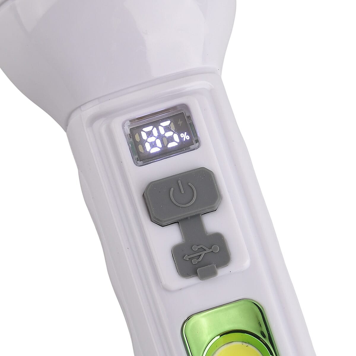 Green 1200mAh Solar Chargeable Torch  image number 4