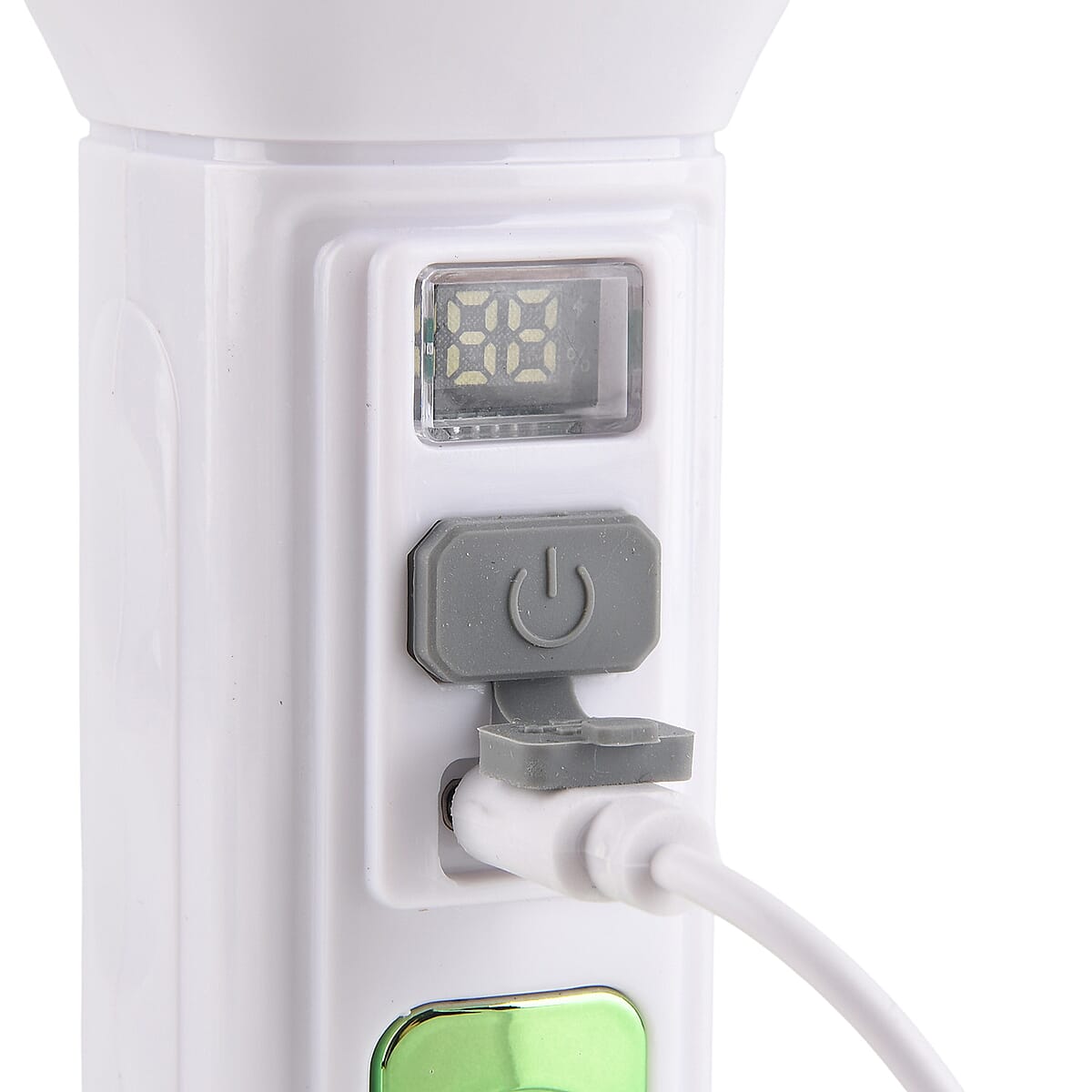 Green 1200mAh Solar Chargeable Torch  image number 5