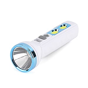 Blue 1200mAh Solar Chargeable Torch
