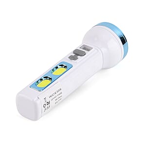 Blue 1200mAh Solar Chargeable Torch
